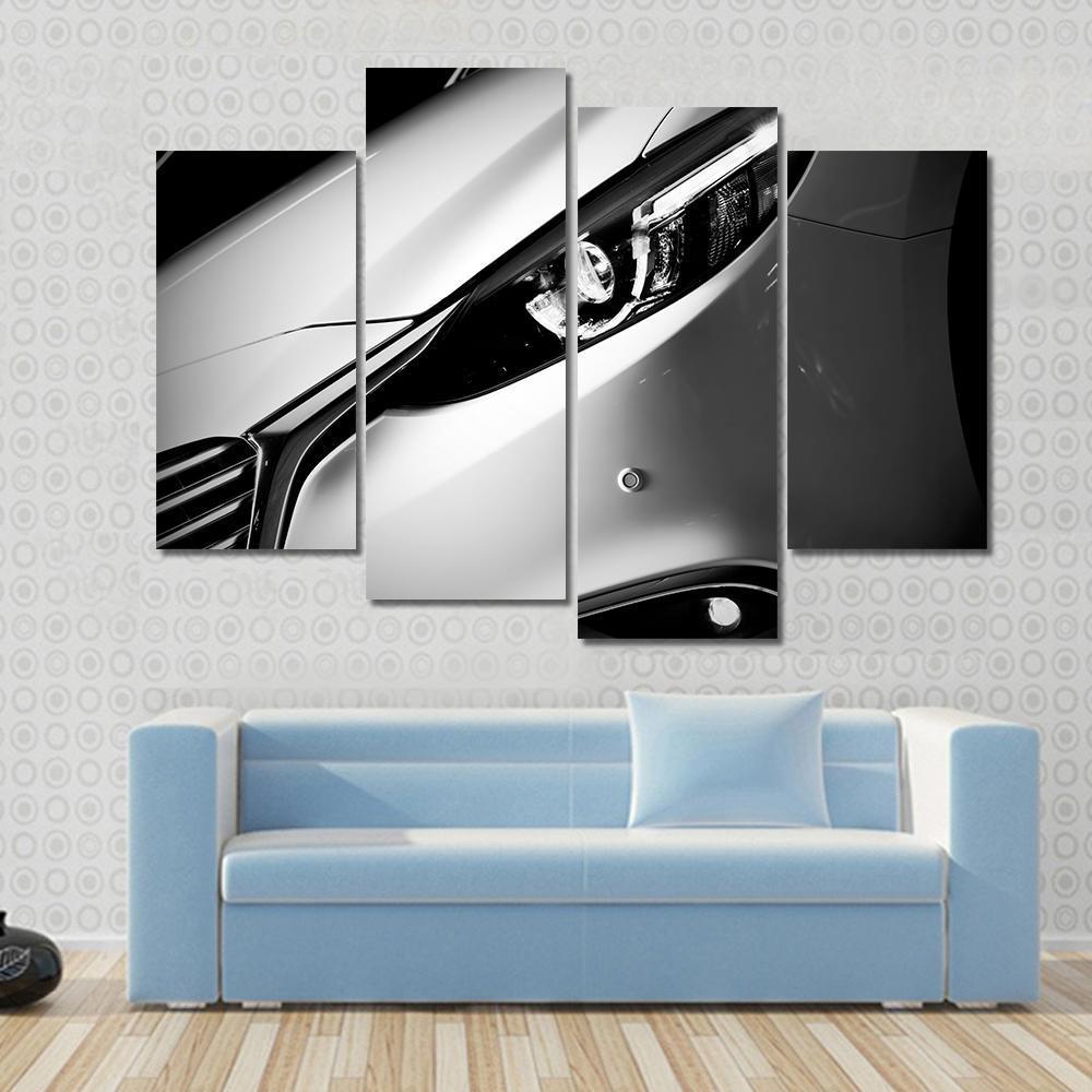 Car Light Close Up Canvas Wall Art-4 Pop-Gallery Wrap-50" x 32"-Tiaracle