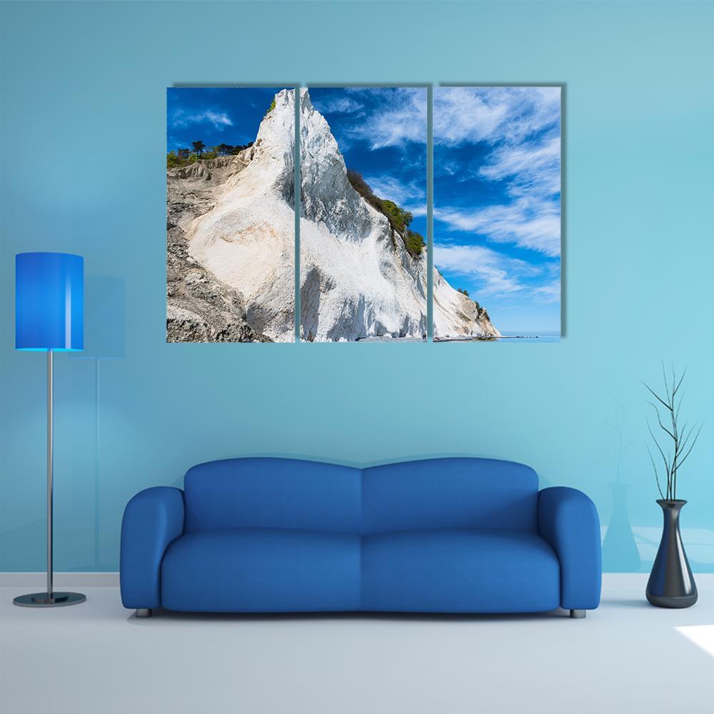 Mons Klint Cliffs Canvas Wall Art-3 Horizontal-Gallery Wrap-37" x 24"-Tiaracle