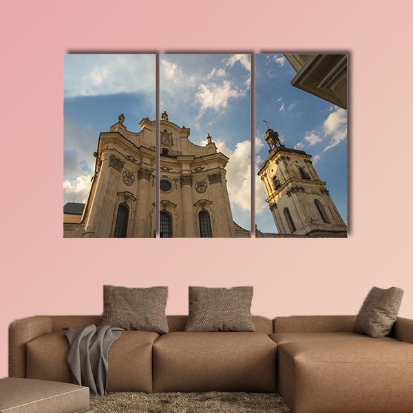 Monastery Of Discalced Carmelites With Church In Ukraine Canvas Wall Art-3 Horizontal-Gallery Wrap-37" x 24"-Tiaracle