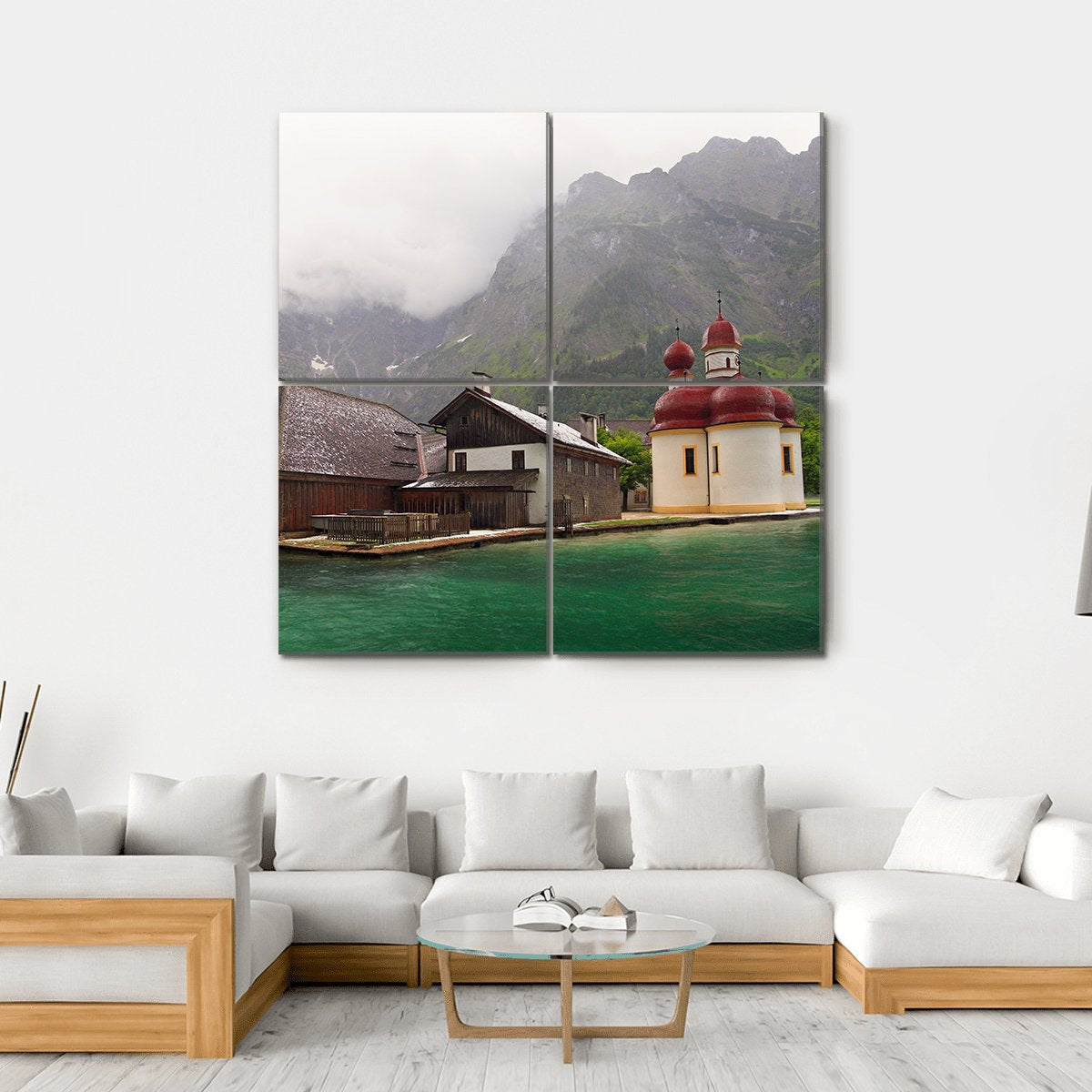 Monastery Of St. Bartholomew Canvas Wall Art-4 Square-Gallery Wrap-17" x 17"-Tiaracle