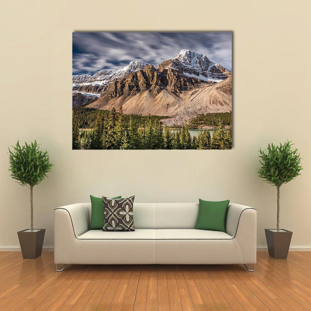 Mont Crowfoot Canada Canvas Wall Art-1 Piece-Gallery Wrap-48" x 32"-Tiaracle