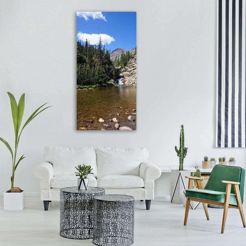 Montana National Park Vertical Canvas Wall Art-3 Vertical-Gallery Wrap-12" x 25"-Tiaracle