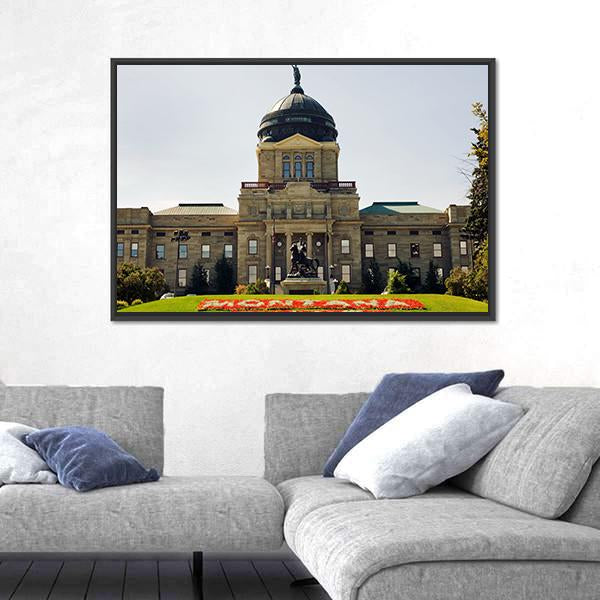 Montana State Capitol Canvas Wall Art-5 Horizontal-Gallery Wrap-22" x 12"-Tiaracle
