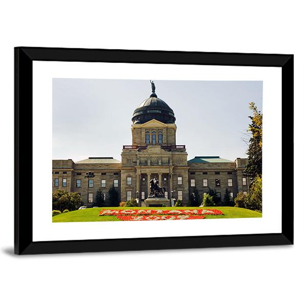 Montana State Capitol Canvas Wall Art-5 Horizontal-Gallery Wrap-22" x 12"-Tiaracle