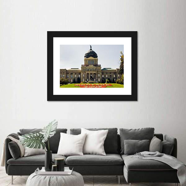 Montana State Capitol Canvas Wall Art-3 Horizontal-Gallery Wrap-25" x 16"-Tiaracle