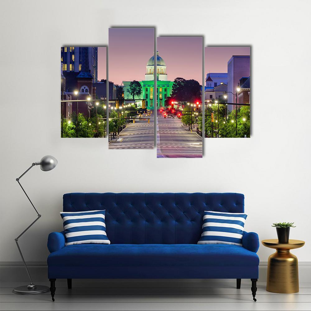 Alabama State Capitol Canvas Wall Art-4 Pop-Gallery Wrap-50" x 32"-Tiaracle