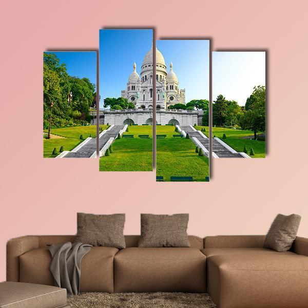 Montmartre At Sunrise Canvas Wall Art-4 Pop-Gallery Wrap-50" x 32"-Tiaracle