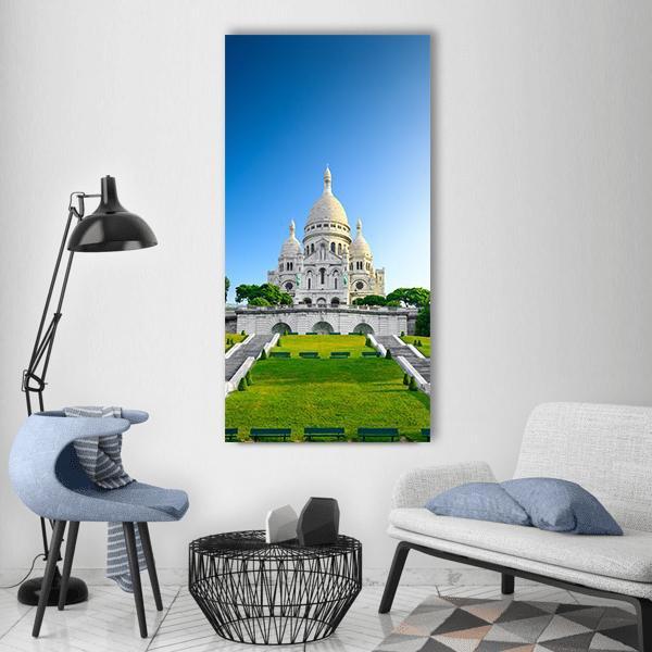 Montmartre At Sunrise Vertical Canvas Wall Art-3 Vertical-Gallery Wrap-12" x 25"-Tiaracle