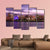 Montreal Skyline At Dusk Canvas Wall Art-5 Pop-Gallery Wrap-47" x 32"-Tiaracle