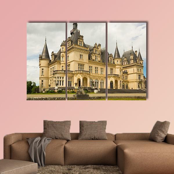 Castle Of Valmirande Canvas Wall Art-3 Horizontal-Gallery Wrap-37" x 24"-Tiaracle