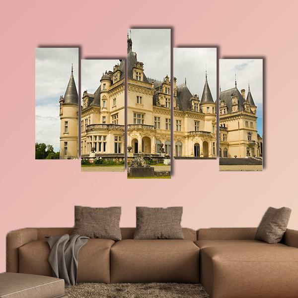 Castle Of Valmirande Canvas Wall Art-5 Pop-Gallery Wrap-47" x 32"-Tiaracle