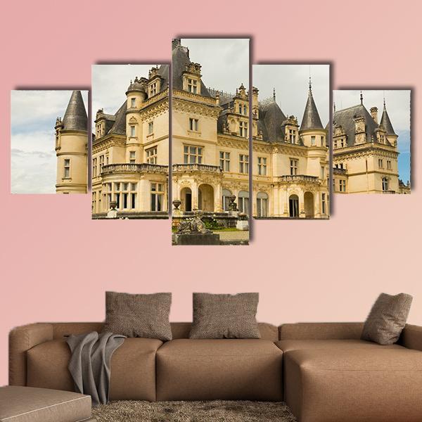 Castle Of Valmirande Canvas Wall Art-3 Horizontal-Gallery Wrap-37" x 24"-Tiaracle