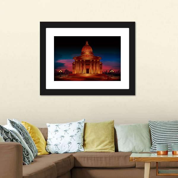 Monument Of Athenian Acropolis Canvas Wall Art-3 Horizontal-Gallery Wrap-25" x 16"-Tiaracle