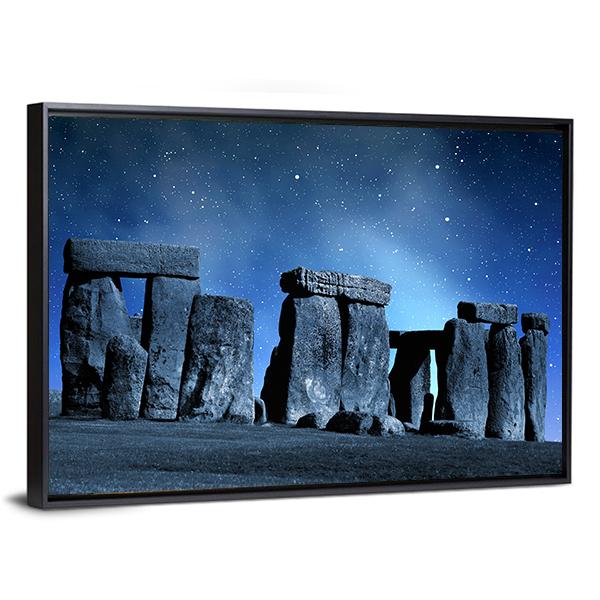 Monument Stonehenge England Canvas Wall Art-3 Horizontal-Gallery Wrap-25" x 16"-Tiaracle