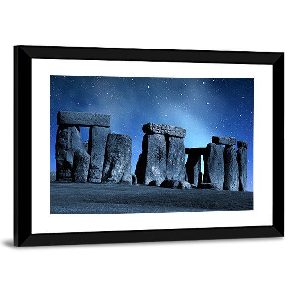 Monument Stonehenge England Canvas Wall Art-3 Horizontal-Gallery Wrap-25" x 16"-Tiaracle