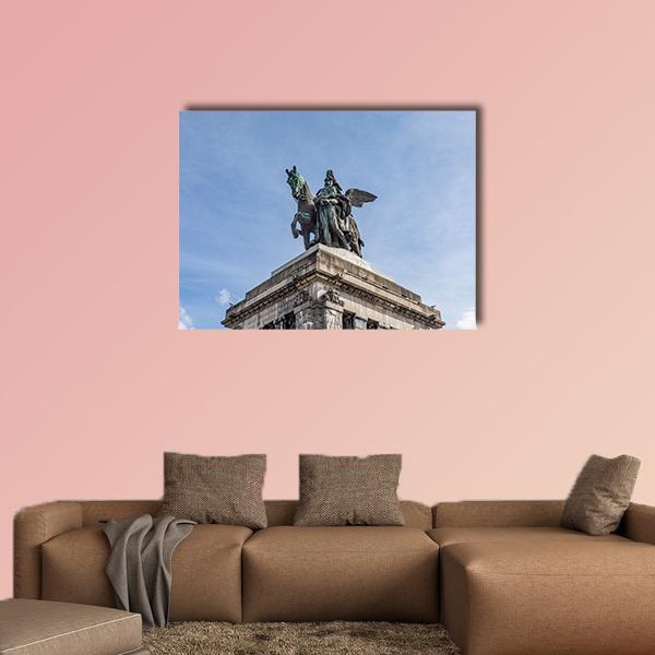 Monument To Kaiser Wilhelm I Canvas Wall Art-1 Piece-Gallery Wrap-48" x 32"-Tiaracle