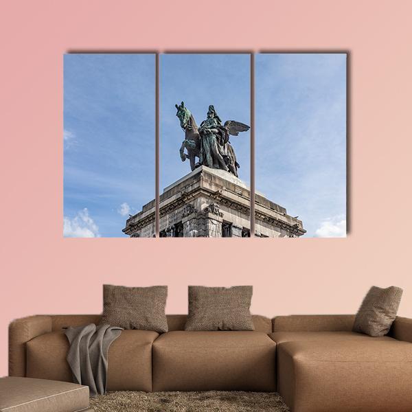 Monument To Kaiser Wilhelm I Canvas Wall Art-3 Horizontal-Gallery Wrap-25" x 16"-Tiaracle