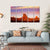 Monument Valley At Sunset Canvas Wall Art-5 Horizontal-Gallery Wrap-22" x 12"-Tiaracle