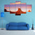 Monument Valley At Sunset Canvas Wall Art-1 Piece-Gallery Wrap-48" x 32"-Tiaracle