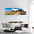 Sunny Day In Monument Valley Panoramic Canvas Wall Art-3 Piece-25" x 08"-Tiaracle