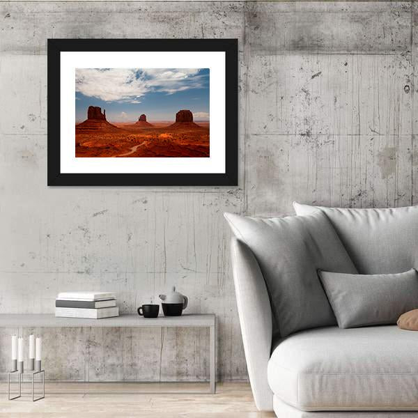 Monument Valley Utah Canvas Wall Art-5 Horizontal-Gallery Wrap-22" x 12"-Tiaracle