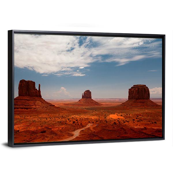 Monument Valley Utah Canvas Wall Art-5 Horizontal-Gallery Wrap-22" x 12"-Tiaracle