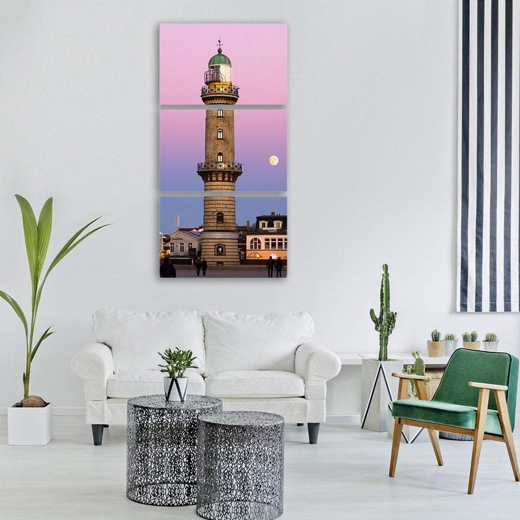 Warnemunde Rostock Germany Vertical Canvas Wall Art-3 Vertical-Gallery Wrap-12" x 25"-Tiaracle