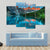 Morning In Moraine Lake Canvas Wall Art-4 Pop-Gallery Wrap-50" x 32"-Tiaracle