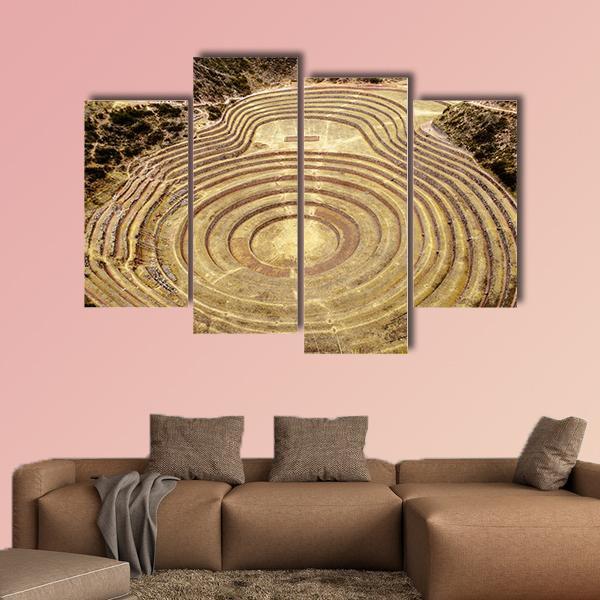 Moray Quechua Peru Canvas Wall Art-4 Pop-Gallery Wrap-50" x 32"-Tiaracle