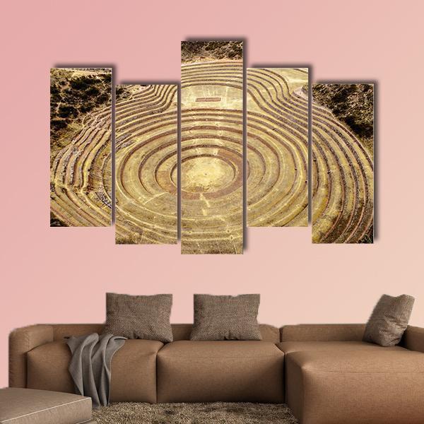 Moray Quechua Peru Canvas Wall Art-5 Pop-Gallery Wrap-47" x 32"-Tiaracle