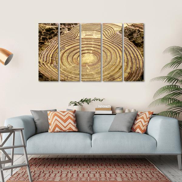 Moray Quechua Peru Canvas Wall Art-5 Horizontal-Gallery Wrap-22" x 12"-Tiaracle