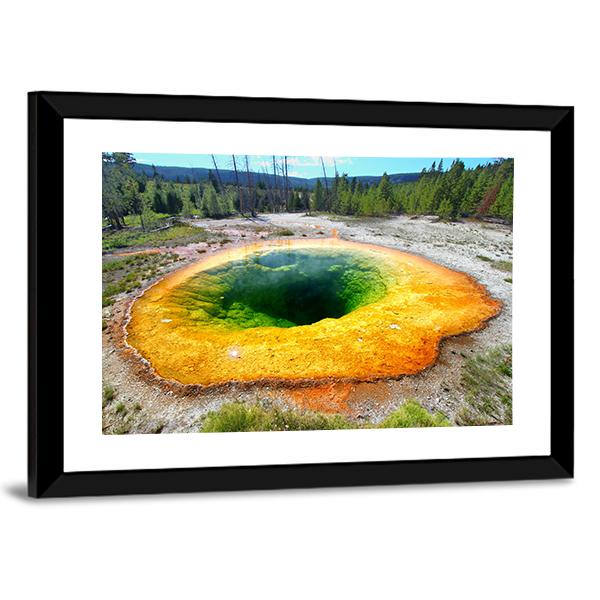 Morning Glory Pool Canvas Wall Art-5 Horizontal-Gallery Wrap-22" x 12"-Tiaracle