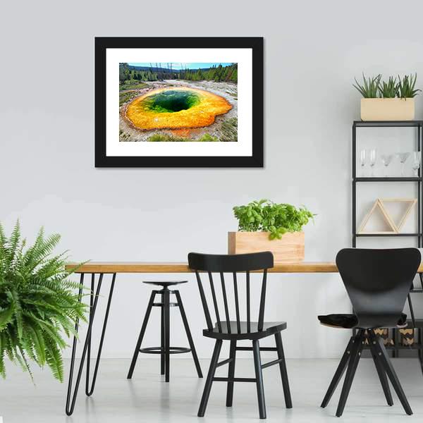 Morning Glory Pool Canvas Wall Art-3 Horizontal-Gallery Wrap-25" x 16"-Tiaracle