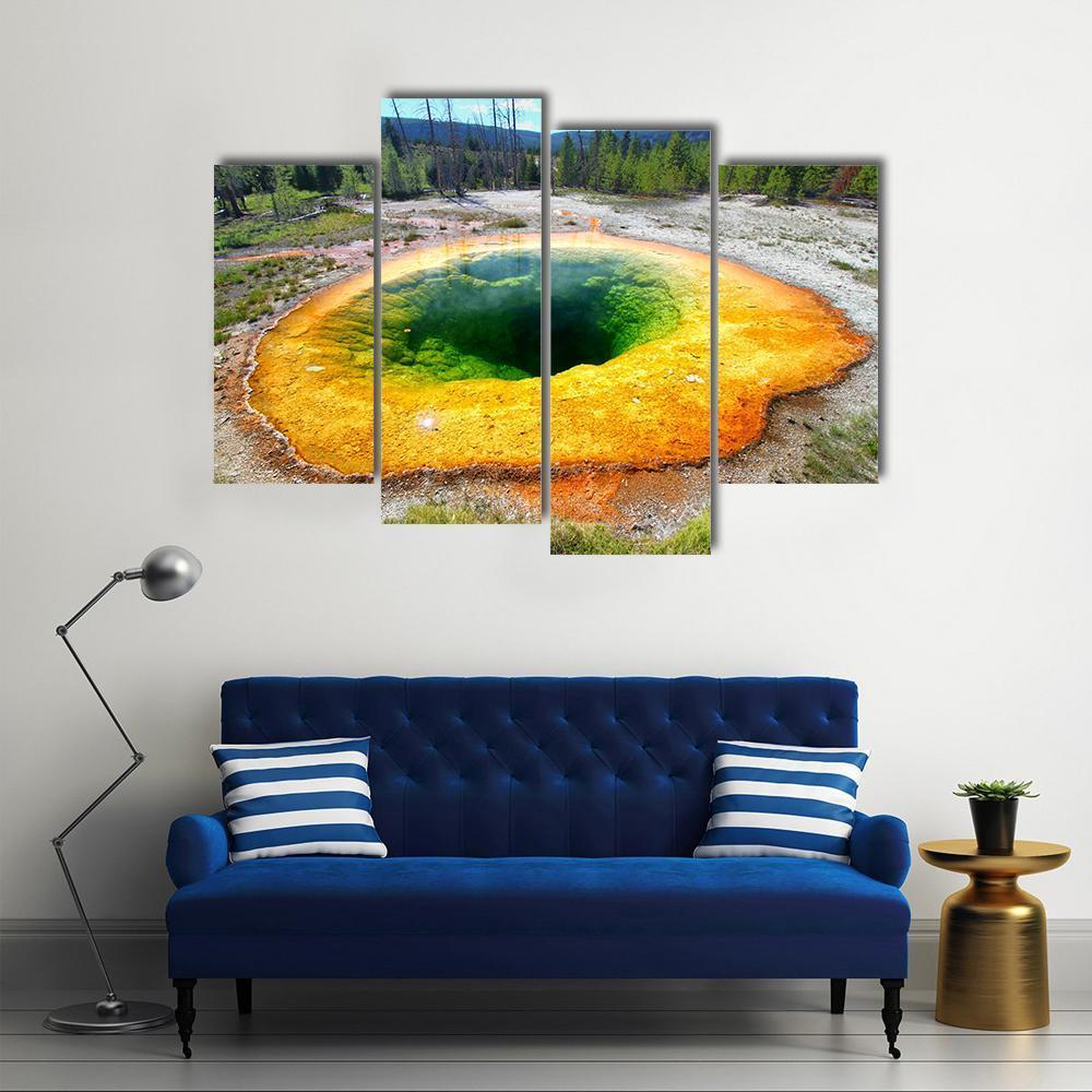 Morning Glory Pool Canvas Wall Art-4 Pop-Gallery Wrap-50" x 32"-Tiaracle