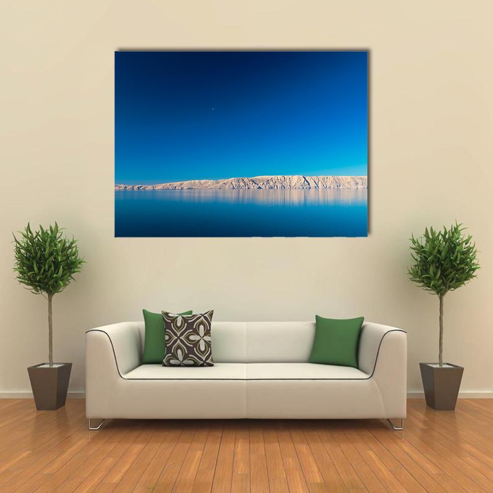 Sea Of Dalmatia Canvas Wall Art-1 Piece-Gallery Wrap-48" x 32"-Tiaracle