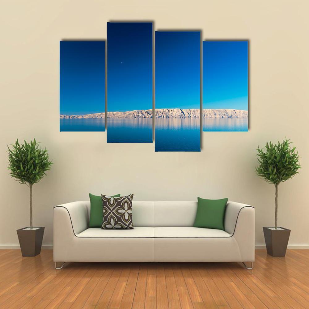 Sea Of Dalmatia Canvas Wall Art-4 Pop-Gallery Wrap-50" x 32"-Tiaracle
