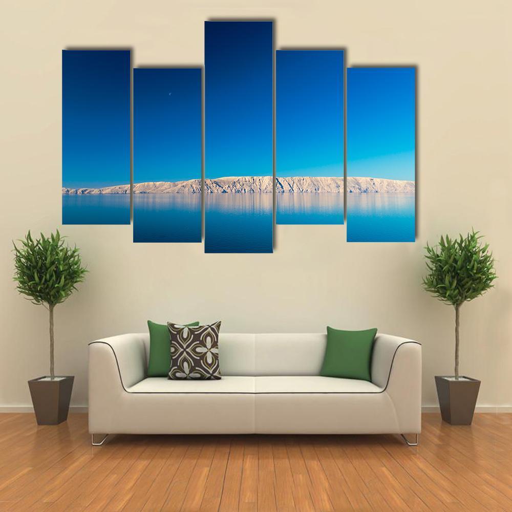 Sea Of Dalmatia Canvas Wall Art-5 Pop-Gallery Wrap-47" x 32"-Tiaracle
