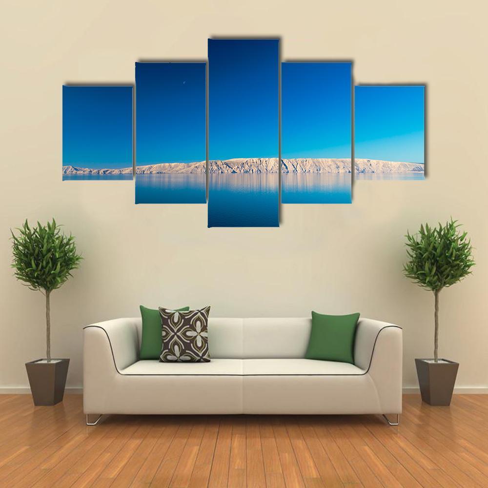 Sea Of Dalmatia Canvas Wall Art-5 Star-Gallery Wrap-62" x 32"-Tiaracle