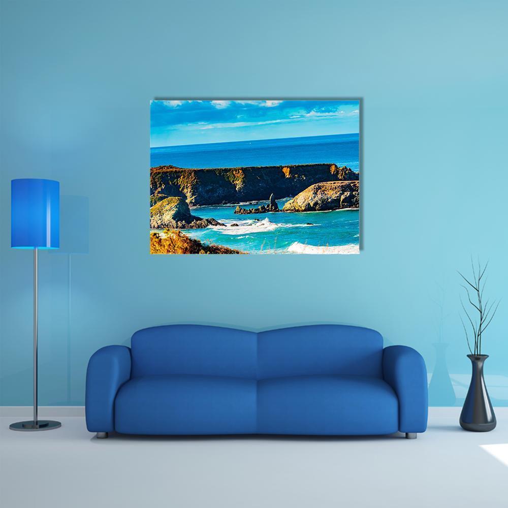 Morning In Pacific Valley Canvas Wall Art-1 Piece-Gallery Wrap-48" x 32"-Tiaracle