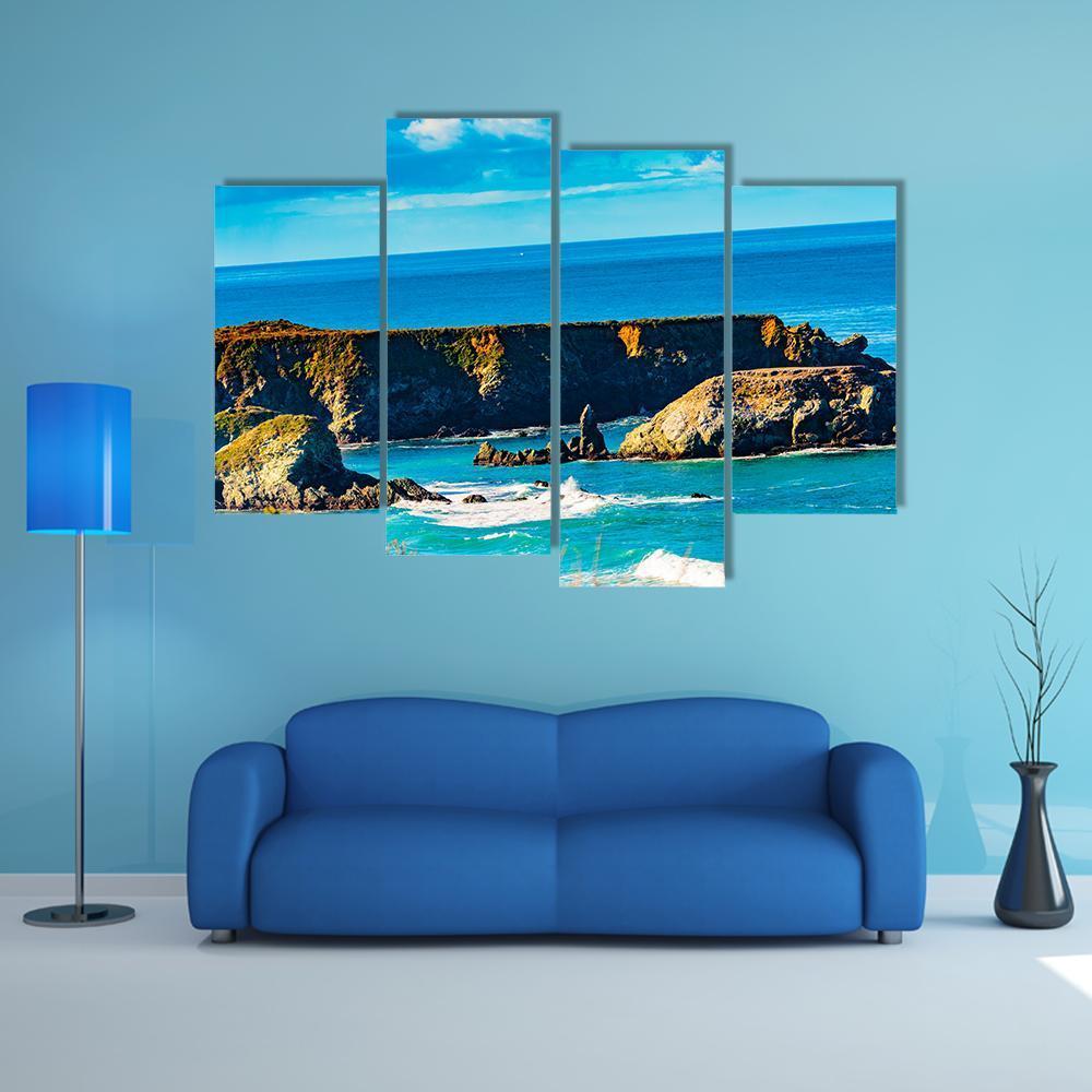 Morning In Pacific Valley Canvas Wall Art-4 Pop-Gallery Wrap-50" x 32"-Tiaracle