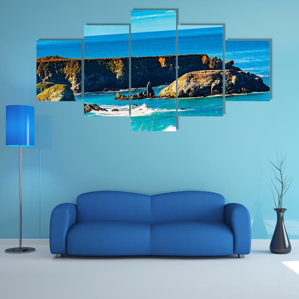 Morning In Pacific Valley Canvas Wall Art-5 Star-Gallery Wrap-62" x 32"-Tiaracle