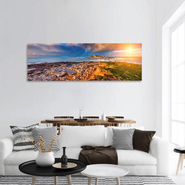 Isola Delle Correnti Panoramic Canvas Wall Art-1 Piece-36" x 12"-Tiaracle