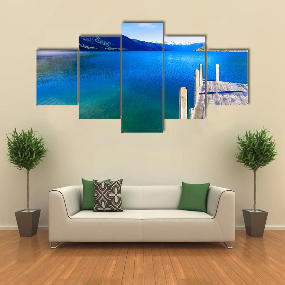 Nelson Lake Wisconsin Canvas Wall Art-5 Star-Gallery Wrap-62" x 32"-Tiaracle