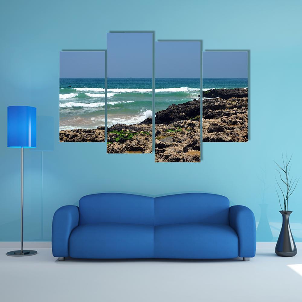 Taghazout Bay Morocco Canvas Wall Art-4 Pop-Gallery Wrap-50" x 32"-Tiaracle