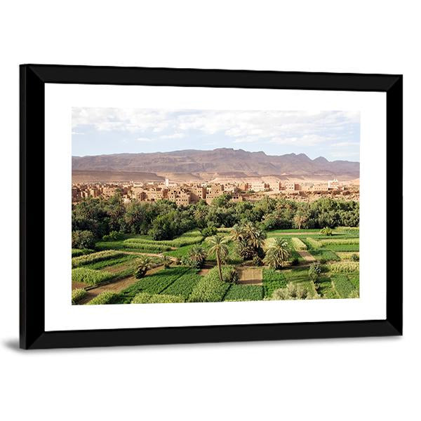 Morocco Landscape Canvas Wall Art-3 Horizontal-Gallery Wrap-25" x 16"-Tiaracle