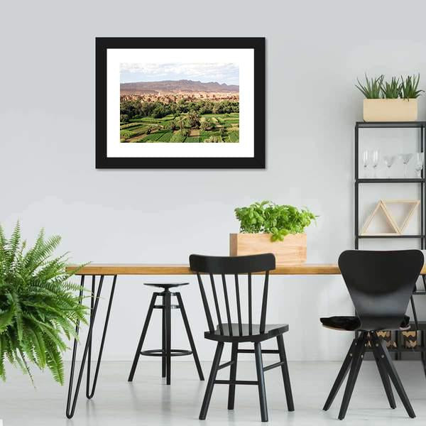Morocco Landscape Canvas Wall Art-3 Horizontal-Gallery Wrap-25" x 16"-Tiaracle