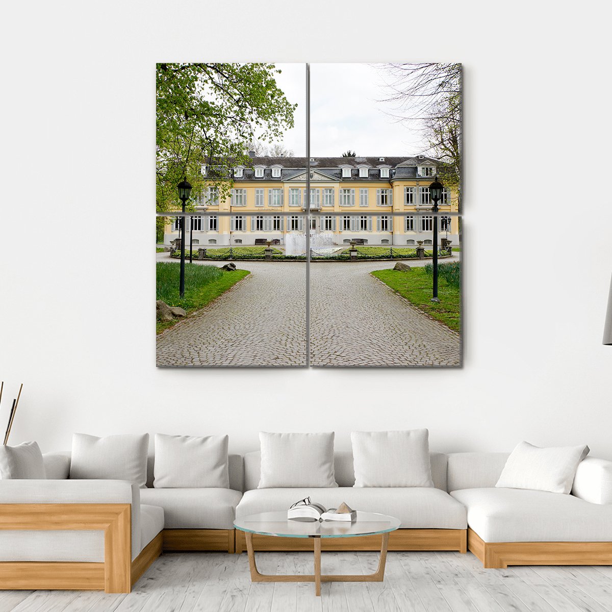 Morsbroich Museum Canvas Wall Art-4 Square-Gallery Wrap-17" x 17"-Tiaracle