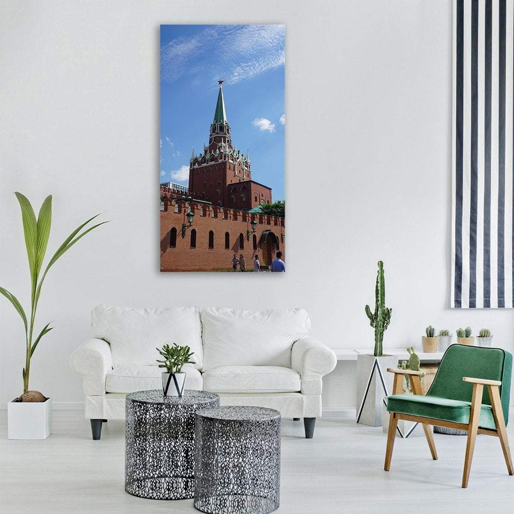 Red Square Moscow Vertical Canvas Wall Art-3 Vertical-Gallery Wrap-12" x 25"-Tiaracle