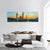 Mosque Reflection On Lake Panoramic Canvas Wall Art-1 Piece-36" x 12"-Tiaracle