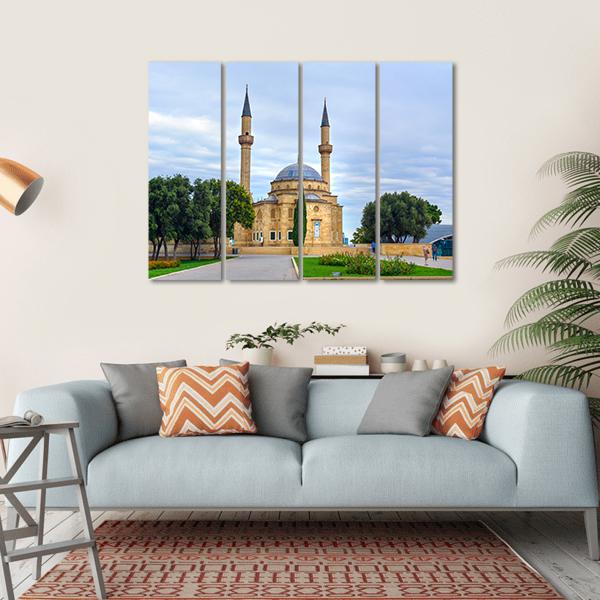 Mosque Of Martyrs Canvas Wall Art-4 Horizontal-Gallery Wrap-34" x 24"-Tiaracle